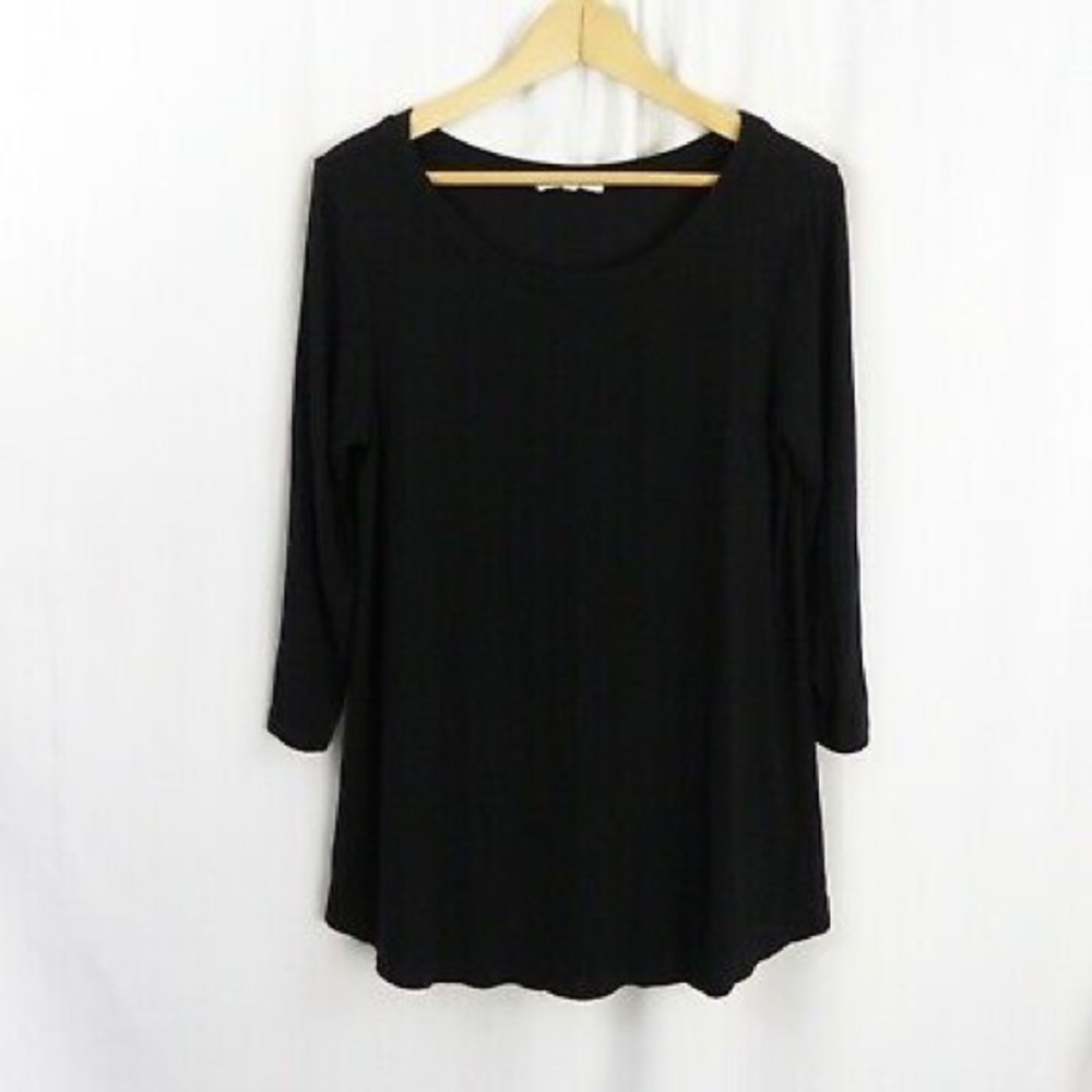 Pure+Good Anthropologie Black Long Sleeved Shirt